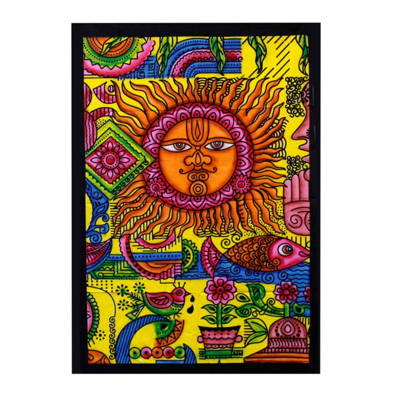 Handbrushed-Cotton-Wall-Art-Sun
