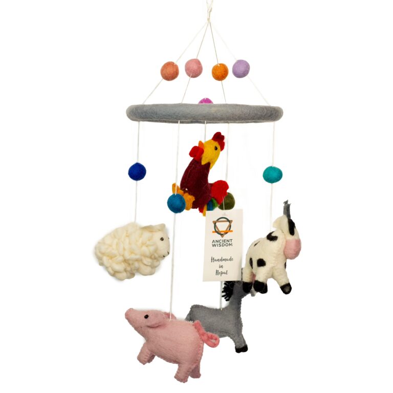 Handmade-Felt-Mobile-Farm-Animals