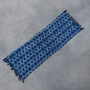 Manta Índigo Hecha a Mano - 170x60cm - Heerak Patern