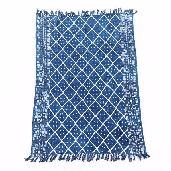 Håndlaget Indigo Pledd - 170x120cm - Midnight Heerak - Bilde 2