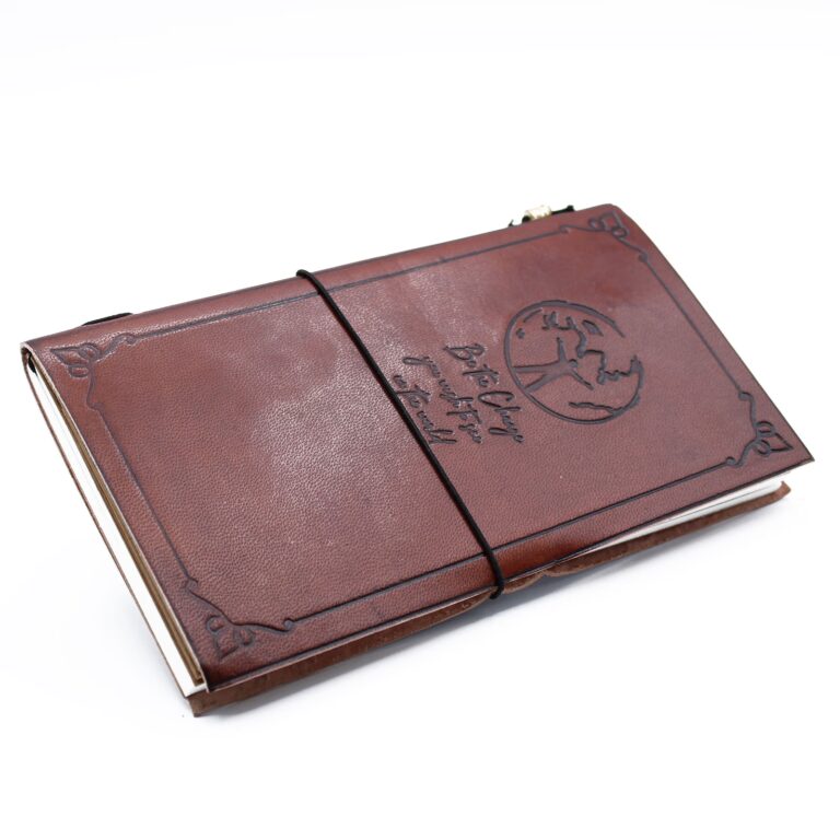 Handmade-Leather-Journal-Be-the-Change-Brown-80-pages