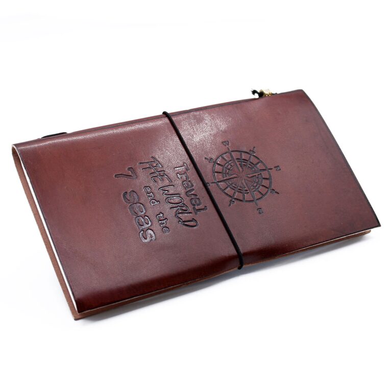 Handmade-Leather-Journal-Travel-the-World-Brown-80-pages