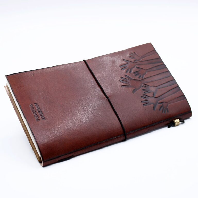 Handmade-Leather-Journal-True-Friends-Brown-80-pages
