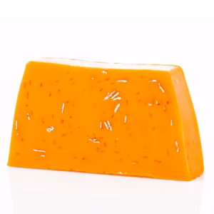 Handgemaakte Zeep Loaf - Smiling Sinaasappel - Slice Approx. - 100g