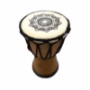 Håndlaget Djembe Tromme med Bred Topp - 15 cm