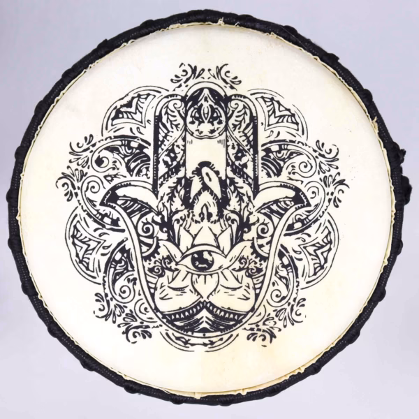 Håndlaget Djembe Tromme med Bred Topp - 50 cm - Bilde 2