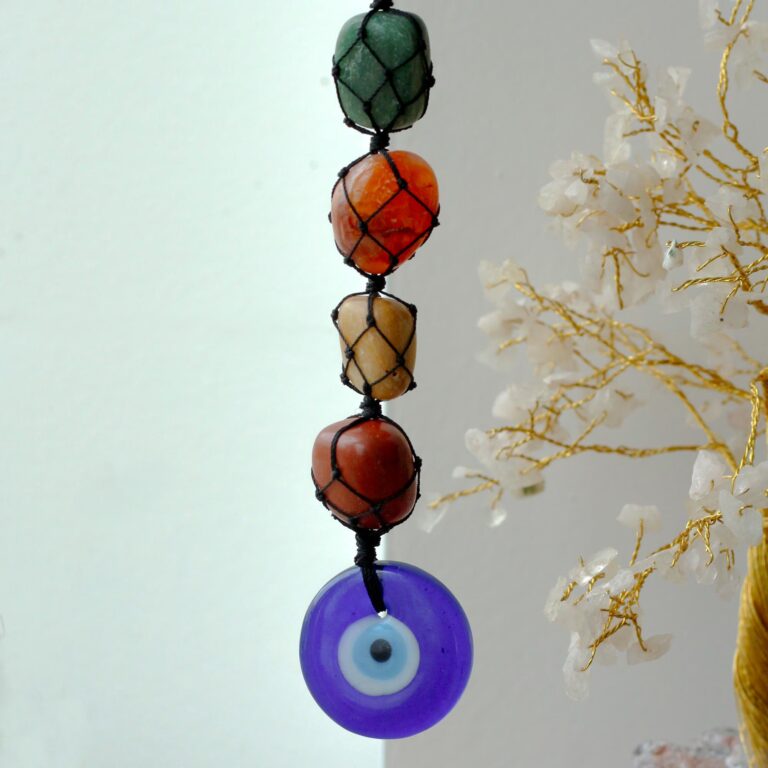 Hanging-Chakra-Stone-Pendant-Evil-Eye