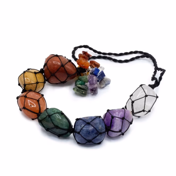 Hengende Chakra Stone Anheng - Seven Chakra Chips