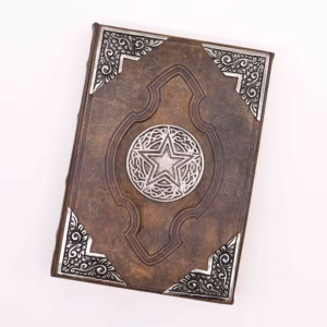 Libro Marrón Bronceado - Decoracion del Pentágono de Zinc
