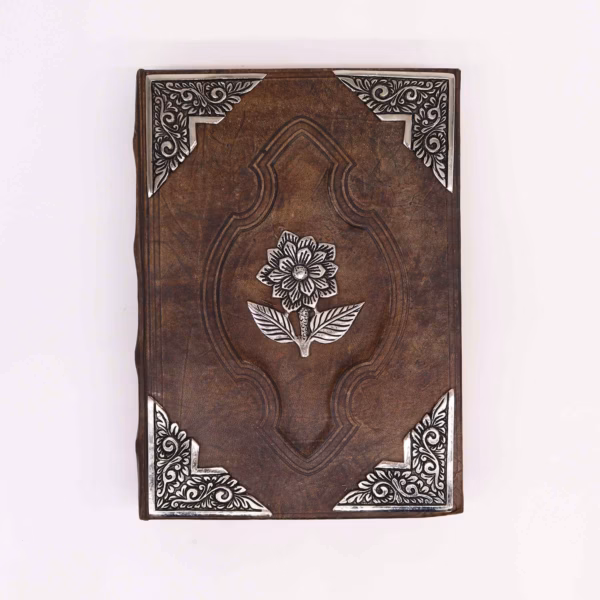 Heafty Brown Tan Book - Sinkrosedekor - 200 Sider med Dekkede Kanter - 26x18 cm - Bilde 2