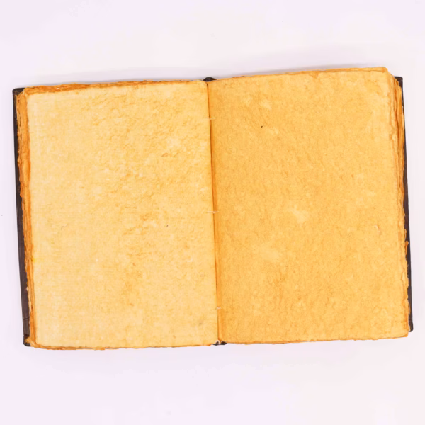 Heafty Brown Tan Book - Sinkrosedekor - 200 Sider med Dekkede Kanter - 26x18 cm - Bilde 3