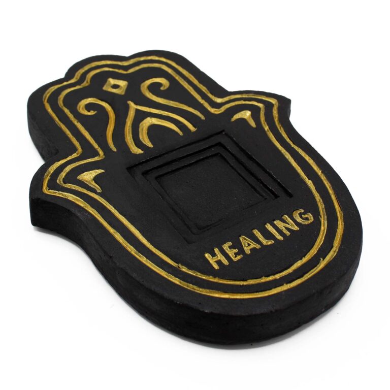 Healling-Incense-Plate-Black-Gold-Lava-Stone