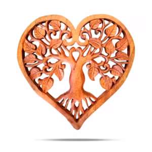 Heart Decorative Wooden Tree of Life Panel - 40cm