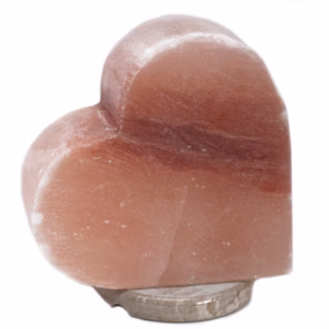 Hjerteformet Himalaya Saltlampe Saltkrystall Lampe