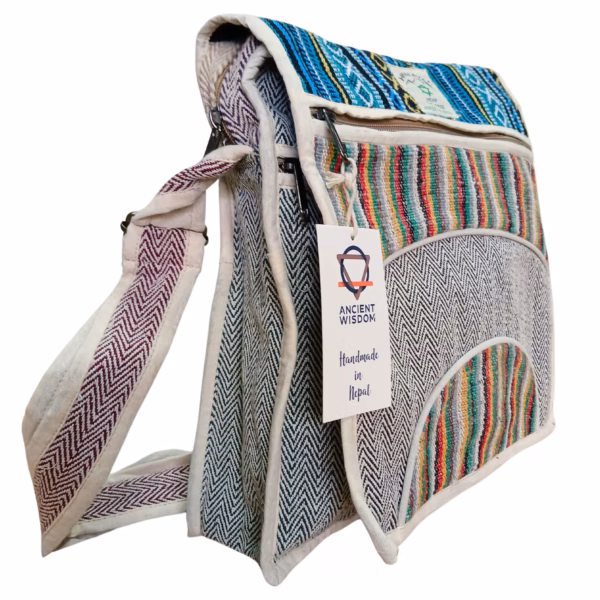 Hemp Laptop Messenger Bag - Curves - Image 2