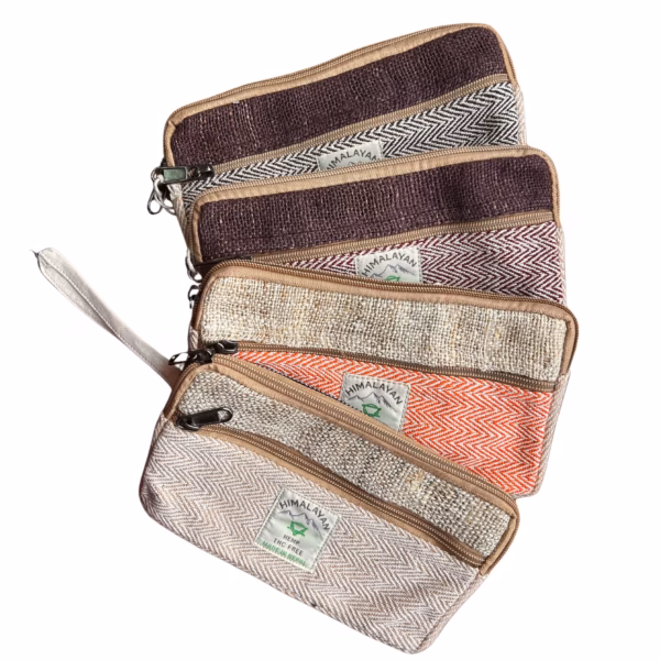 Hemp Phone/Tobacoo/Anything Zip Pouch (Assortert)