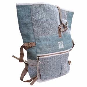 Trekking - Rollrucksack aus Hanf - Salbei