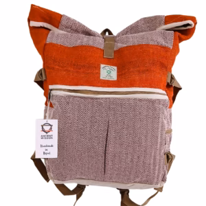 Hemp Trekking Rolling Backpack - Sunset Orange