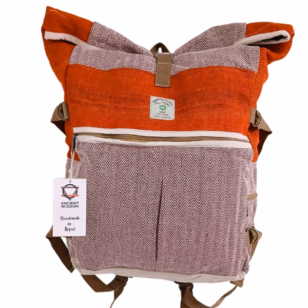 Mochila de Trekking  de Cáñamo - Naranja Atardecer