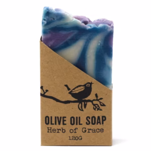 Savon à l'Huile d'Olive Pure et à l'Herbe de Grâce - 120g