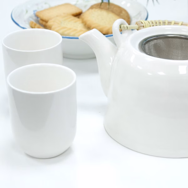 Set de Thé Traditionnel -  Blanc Classique – Image 4