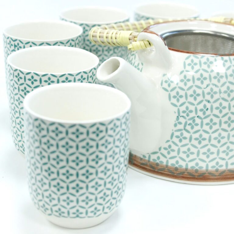 Herbal-Teapot-Set-Green-Mosaic