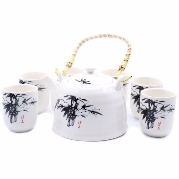 Herbal Teapot Set - White Stone Oriental - Image 5