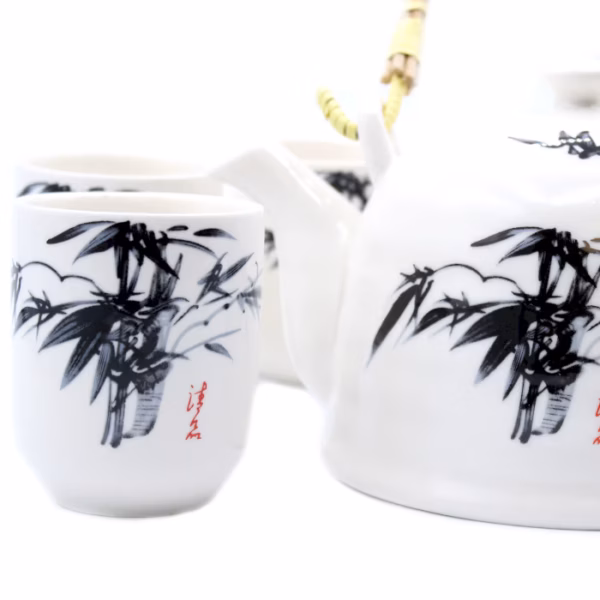 Herbal Teapot Set - White Stone Oriental - Image 6