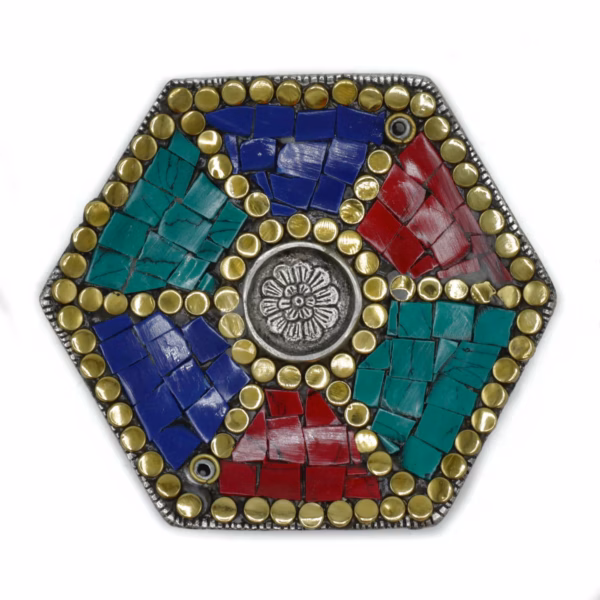 Hex Plate Tibetansk Dekorholder For Kjegler Og Pinner