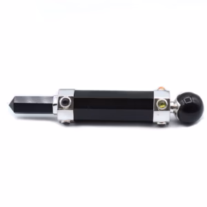 Hexagonal Crystal Healing Wand - 12cm - Black Agate