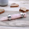 Sekskantet Krystal-Healingsstav - 12 cm - Rosenkvarts - Billede 4