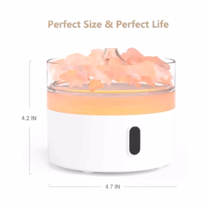 Himalaya Zout Aromadiffuser - Nachtlampje - USB - C - Vlameffect