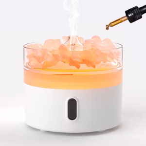 Himalaya Zout Aromadiffuser - Nachtlampje - USB - C - Vlameffect