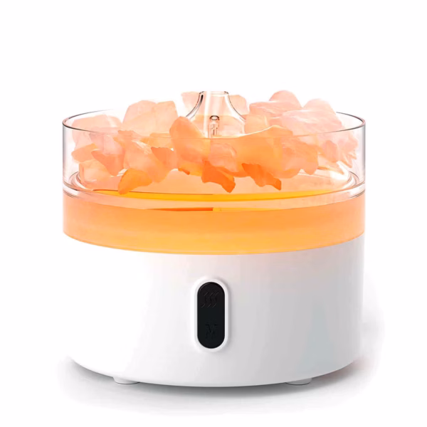 Himalaya Zout Aromadiffuser - Nachtlampje - USB - C - Vlameffect