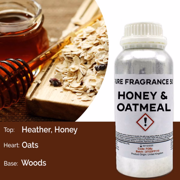 Honey &Amp; Oatmeal Pure Fragrance Oil - 500Ml