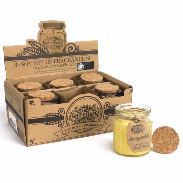 Honeysuckle Soy Pot Of Fragrance Candle - Bilde 2