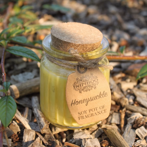 Honeysuckle Soy Pot Of Fragrance Candle - Bilde 3