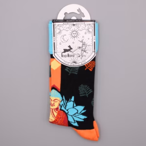 Hop Hare Bamboo Socks - 36-40 - Blue Buddha & Lotus