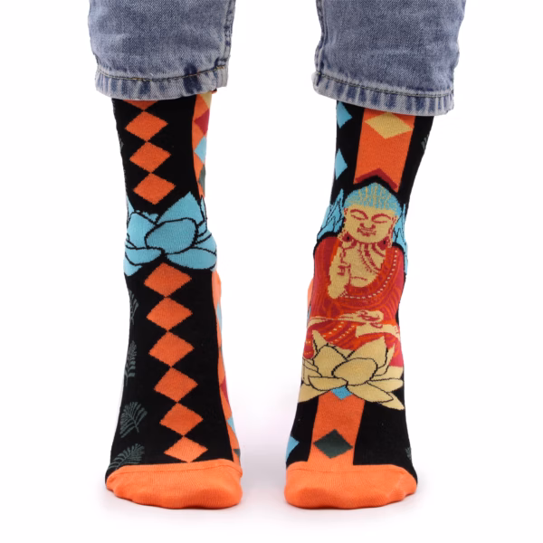 Hop Hare Bambussokker (36-40) - Blue Buddha & Lotus - Bilde 4
