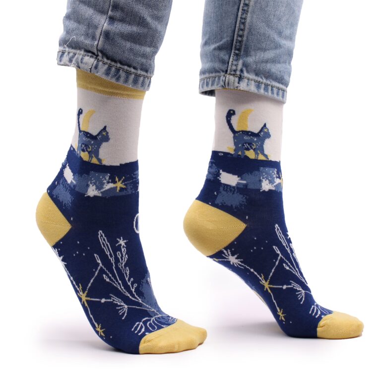 Hop-Hare-Bamboo-Socks-36-40-Midnight-Cat