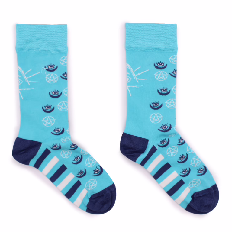 Hop-Hare-Bamboo-Socks-36-40-Pentagram-and-Evil-Eye