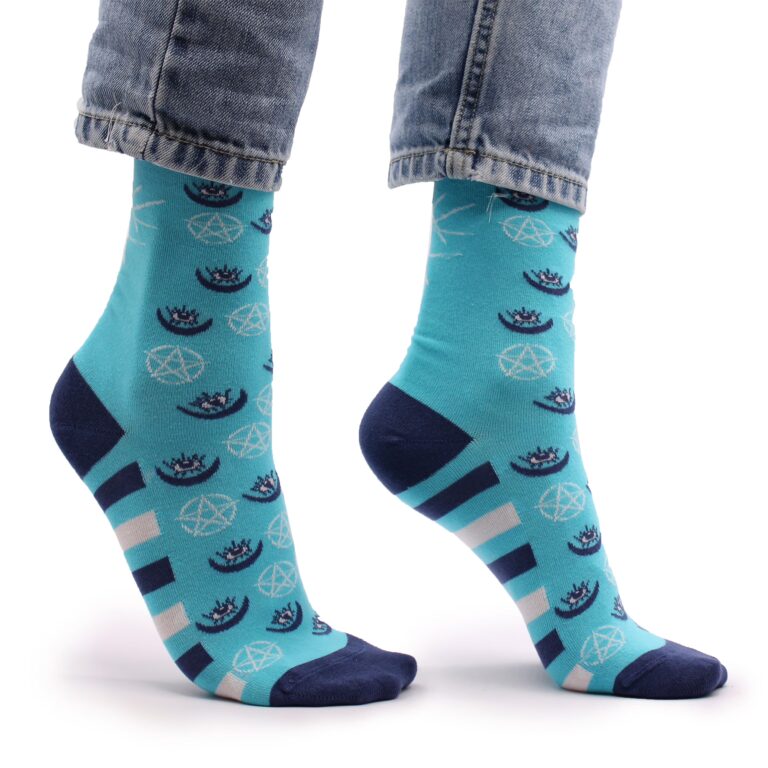 Hop-Hare-Bamboo-Socks-36-40-Pentagram-and-Evil-Eye