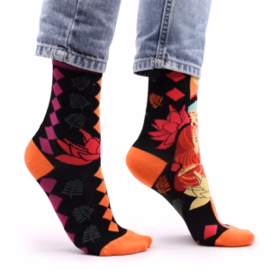 Hop Hare Bambussokker (36-40) - Pink Buddha & Lotus