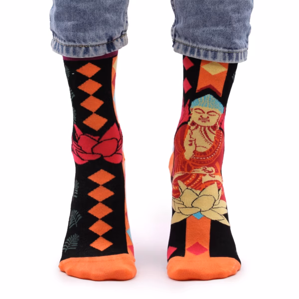 Hop Hare Bambussokker (36-40) - Pink Buddha & Lotus - Bilde 5