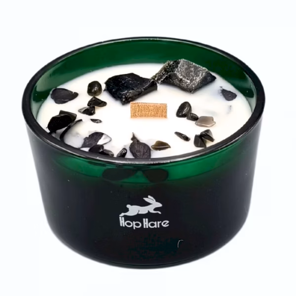 Hop Hare Crystal Magic Flower Candle - The King of Swords - Image 2