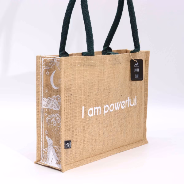 Hop Hare Jute Big Bag - I Am Powerful