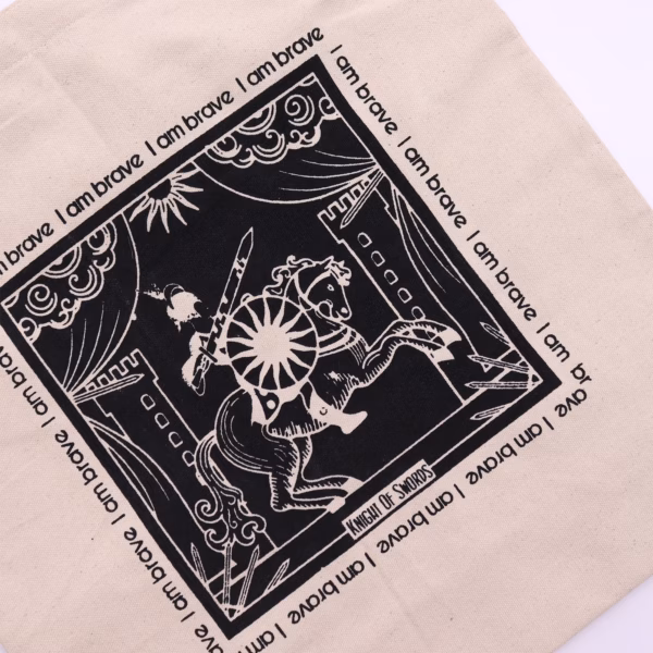 Hop Hare Totebag / Bæreveske - I Am Brave - 10 Oz Bomullslerret - Bilde 2