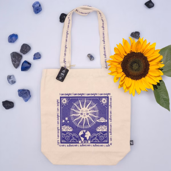 Hop Hare Totebag / Bæreveske - I Am Bright - 10 Oz Bomullslerret - Bilde 3
