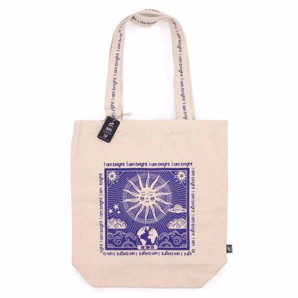Hop Hare Totebag / Bæreveske - I Am Bright - 10 Oz Bomullslerret