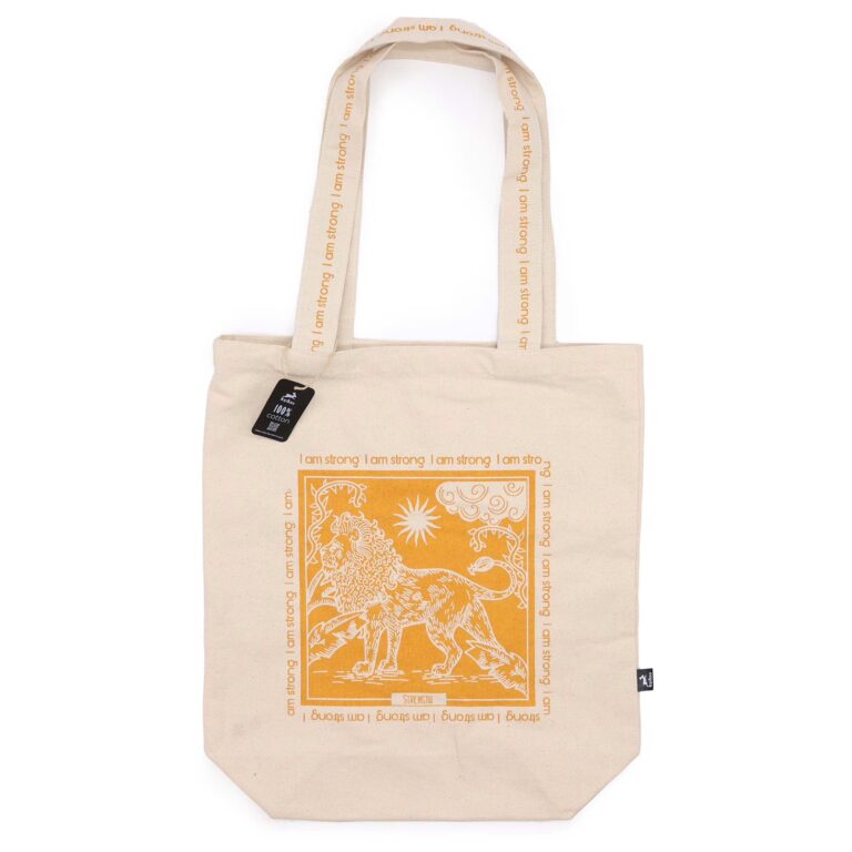 Hop-Hare-Tote-Bag-I-am-Strong-10oz-Cotton-canvas